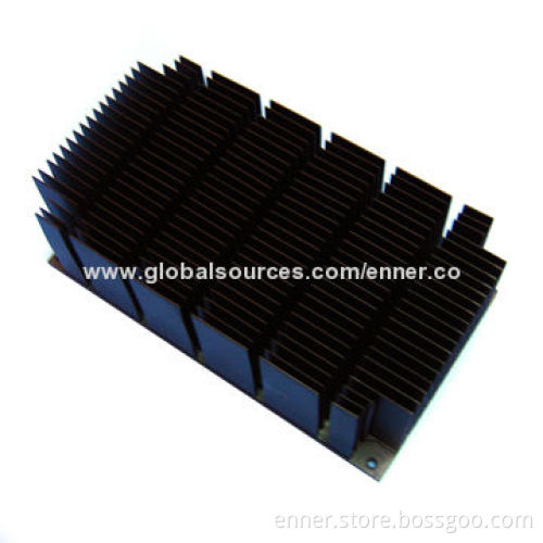 Chipset Heatsink, Anodized and Powder-coated Surface Treatment